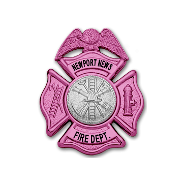 Smith & Warren F141A_PI Breast Cancer Awareness Maltese Cross w/ Eagle (2-5/8" x 2-1/8")