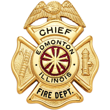 Smith & Warren F141AB Eagle Top Maltese Cross w/ Hook/Ladder & Hydrant (2-5/8" x 2-1/8")