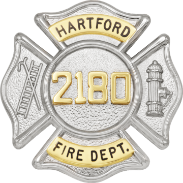 Smith & Warren F141N Maltese Cross with Applied Numbers (2-1/8")