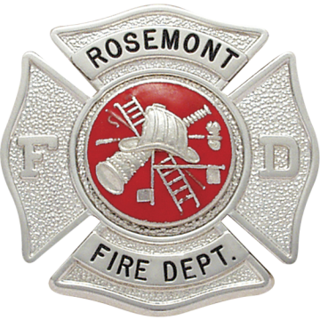 Smith & Warren F143 Fire Dept. Maltese Cross Badge (1-7/8")