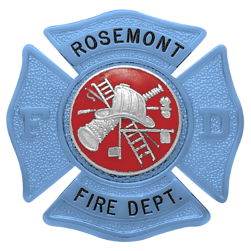 Smith & Warren F143_BL Autism Awareness Fire Dept. Maltese Cross Badge (1-7/8")