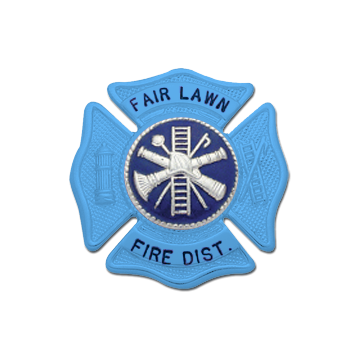 Smith & Warren F145_BL Autism Awareness Maltese Cross w/ Hook/Ladder/Hydrant (1-3/4")