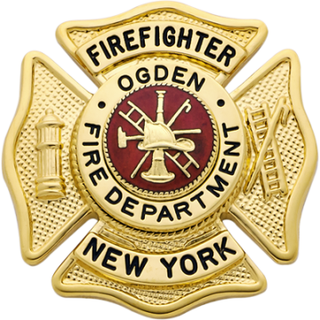 Smith & Warren F145A Maltese Cross with Hook/Ladder & Hydrant (1-3/4")