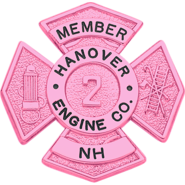 Smith & Warren F146N Pink Maltese Cross w/ Circular Panel and Applied Numbers (2-1/4")