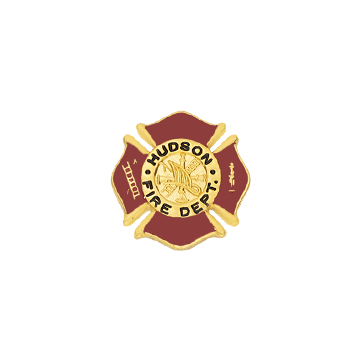 Smith & Warren F18E Maltese Cross Service Pin w/ Enameled Background (3/4")