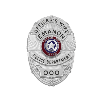 Smith & Warren FB04 Family Badge Oval with Rays (1-5/8" x 1-1/8")