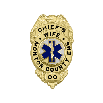 Smith & Warren FB12 Family Badge Eagle over Circle Shield (1-1/2" x 7/8")