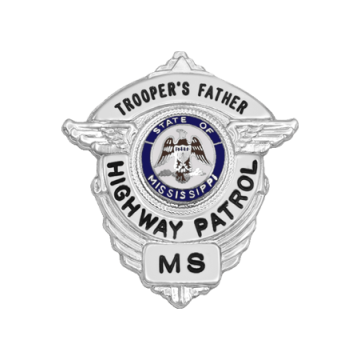 Smith & Warren FB21 Family Badge Winged Shield (1-1/2" x 1-3/8")