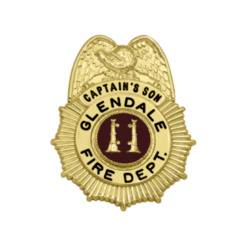 Smith & Warren FB31 Family Badge Sunburst with Eagle (1-5/8" x 1-1/4")