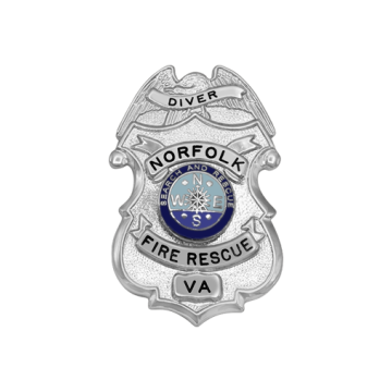 Smith & Warren FB42 Family Badge Shield with Eagle (1-3/4" x 1-1/8")