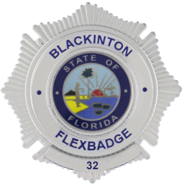 Blackinton FlexBadge FLX1009-XEO Sunburst Badge (2-1/4")