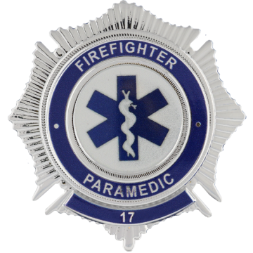 Blackinton FlexBadge FLX1009-XRE Sunburst Badge (2-1/4")