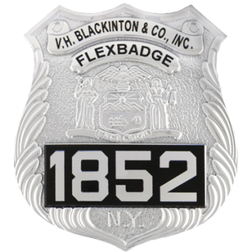 Blackinton FlexBadge FLX1455 New York Shield (2-1/2" x 2-1/4")