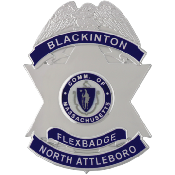 Blackinton FlexBadge FLX1894-RP Six-Point Star with an Eagle atop (2-7/8" x 2-3/16")