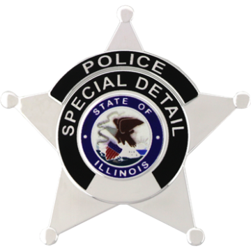 Blackinton FlexBadge FLX1974-BAR Reverse Enamel Five-Point Star (2-5/8")