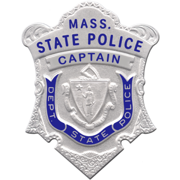 Blackinton FlexBadge FLX2348 Massachusetts State Shield (2-5/8" x 2")