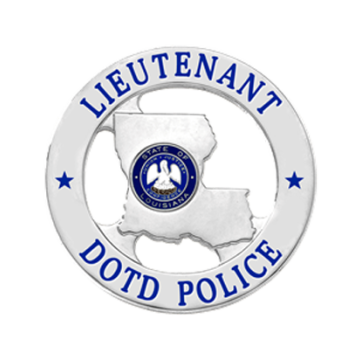 Blackinton FlexBadge FLX2400 Louisiana State Cutout in Circle (2-1/8")