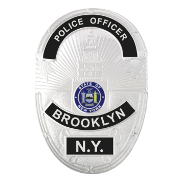 Blackinton FlexBadge FLX3629-R Oval Building Reverse Enamel Badge (3-7/16" x 2-3/8")