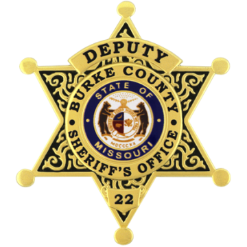 Blackinton FlexBadge FLX3817-DE 6-Point Star with Enameled Background (3" x 2-5/8")