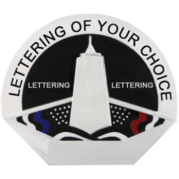 Blackinton FlexBadge FLX3829 - 9/11 Memorial Shield (2-1/8" x 2-1/2")