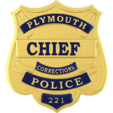 Blackinton FlexBadge FLX3863-R Shield with Reverse Enamel Panels (2-1/2" x 2-1/4")