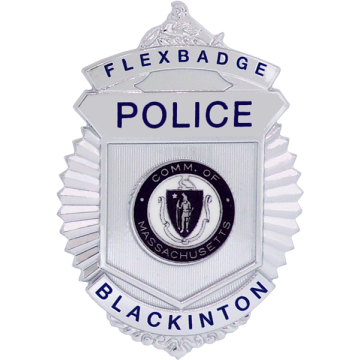Blackinton FlexBadge FLX587-B Radiator Shield Badge (3-1/4" x 2-3/16")