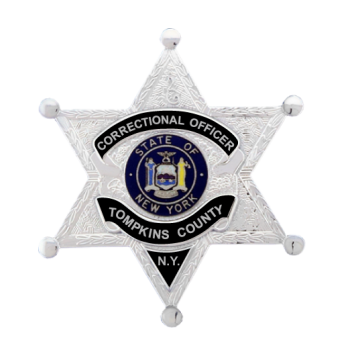 Blackinton FlexBadge FLX667-R Six Point Star Reverse Enamel Badge (2-5/8" x 2-3/8")