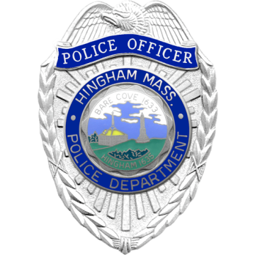 Blackinton FlexBadge FLX899-AR Shield Badge with Reverse Enamel Panels (3-1/16" x 2-3/16")