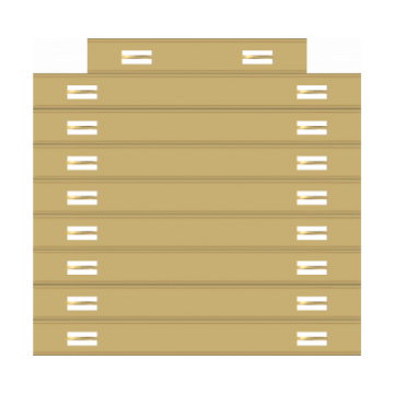 Smith & Warren H-26 Service Bar Holder for 26 Bars