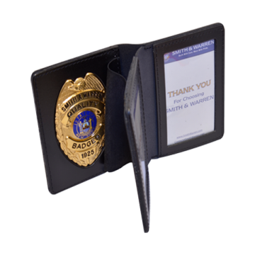 Smith & Warren Duty Leather Double ID & Badge Case With Credit Card Slots