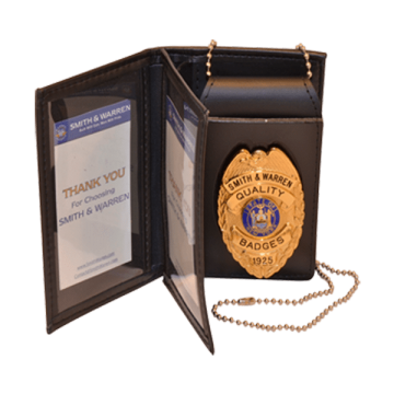 Smith & Warren Dress Leather 4 in 1 Double ID & Badge Case