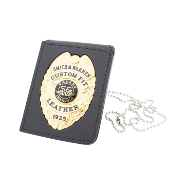 Smith & Warren BC114 Rectangular Belt & Neck Chain Recessed Badge Holder