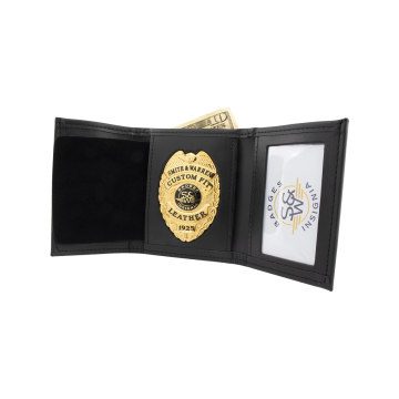 Smith & Warren Dress Leather Single ID Tri-Fold Wallet