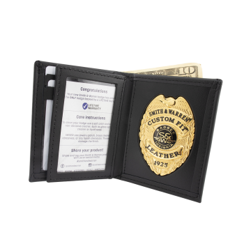 Smith & Warren BC1405 Dress Leather Single ID Bi-Fold Wallet w/ CC Slots