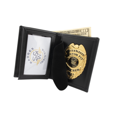 Smith & Warren BC104 Dress Leather Single ID Bi-Fold Wallet w/ CC Slots