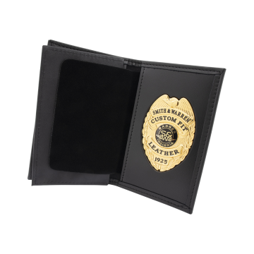 Smith & Warren Dress Leather Book Style Double ID & Badge Case