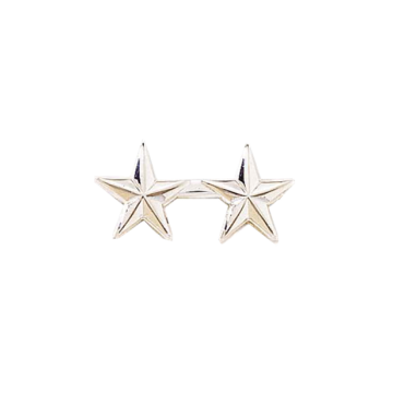 Blackinton J100 2 Stars 1/2" Smooth Nickel (Pair)