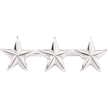 Blackinton J102 3 Stars 1/2" Smooth - Nickel (Pair)