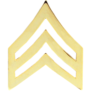 Blackinton J130-A Large Sergeant Chevrons - GOLD (Pair)