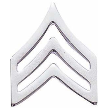 Blackinton J130 Small Sergeant Chevrons - NICKEL (Pair)