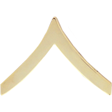 Blackinton J132-A Large Private Chevron - GOLD (Pair)