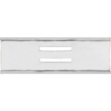 Blackinton J205-1B 3/8" Commendation Slide Bar - 1 Bar RHODIUM