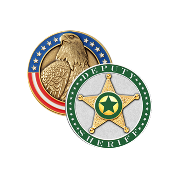 Blackinton Deputy Sheriff's Challenge Coin, Green