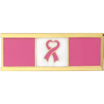 Blackinton J286 Breast Cancer Awareness Commendation Bar - Gold (1-3/8" x 3/8")