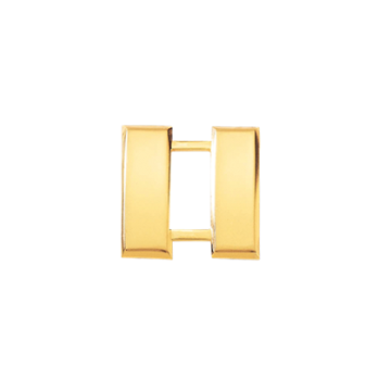 Blackinton J63 Small Captain Bars Smooth - GOLD (Pair)