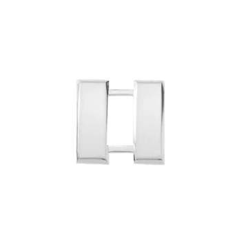 Blackinton J63 Small Captain Bars Smooth - NICKEL (Pair)