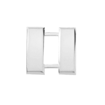 Blackinton J64 Large Captain Bars - NICKEL (Pair)