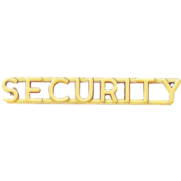 Blackinton J69 SECURITY Letter Combination (Pair)