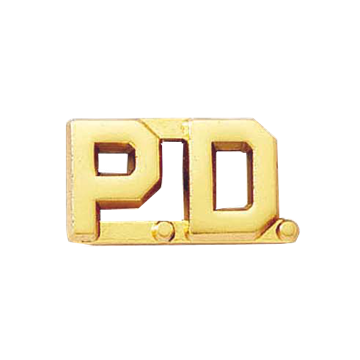 Blackinton J76 P.D. Letter Combination (Pair)