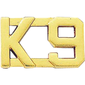 Blackinton J82 - K9 Letter Combination (1/2" H) GOLD